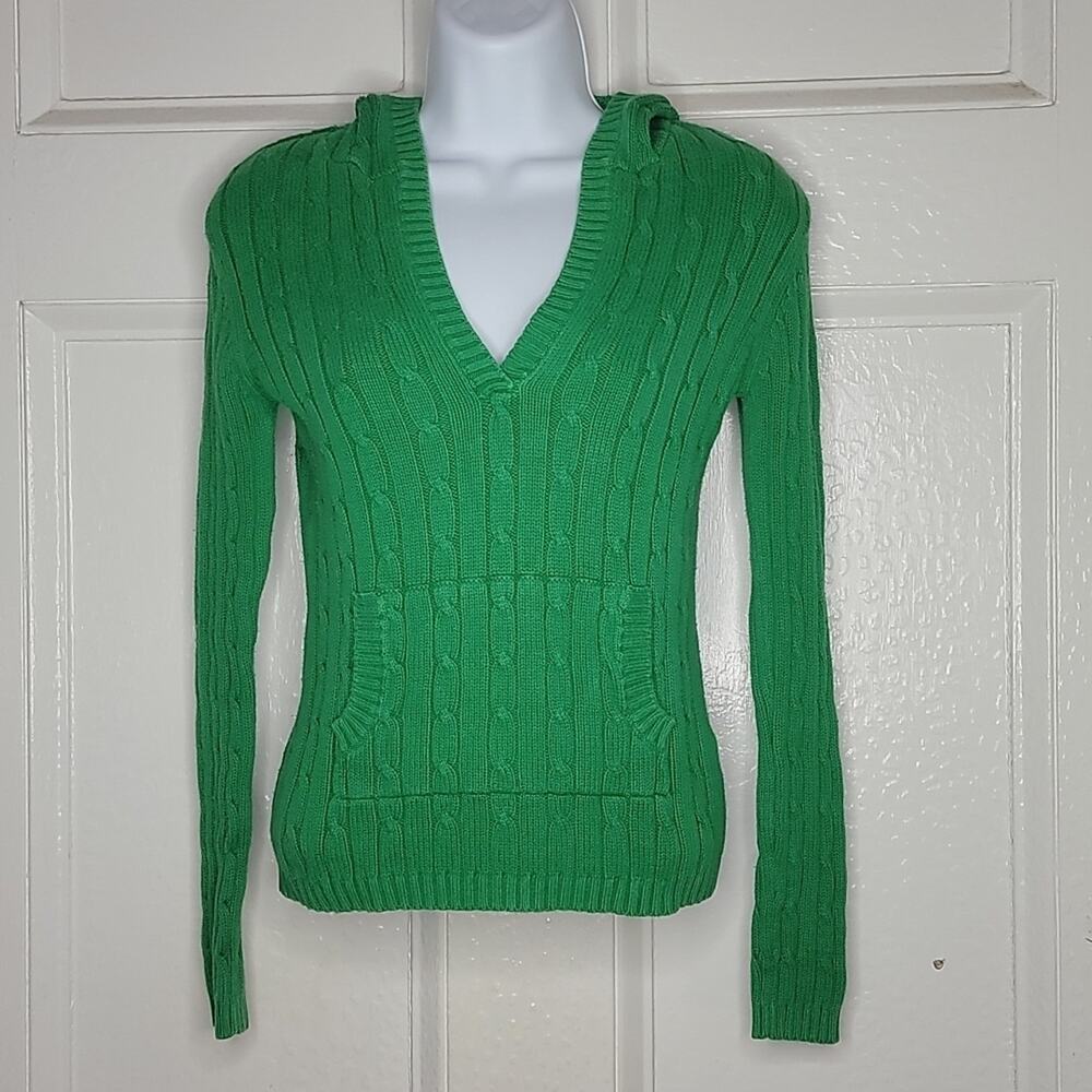 Old Navy Green, hooded sweater-Sm